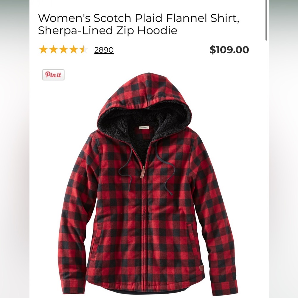 Women’s llbean zip up hoodie.